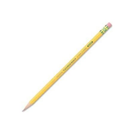 DIXON TICONDEROGA Dixon® Ticonderoga Woodcase H #3 Pencil With Eraser, Hard, Yellow Barrel, Dozen 13883